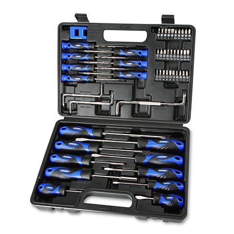 SORAKO 51-Piece slotted/phillips/hex/torx/square/pozi Screwdriver Sets - main body
