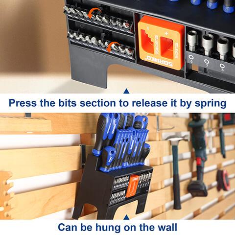 44pcs Magnetic Screwdriver Set with Plastic Racking - easy to place