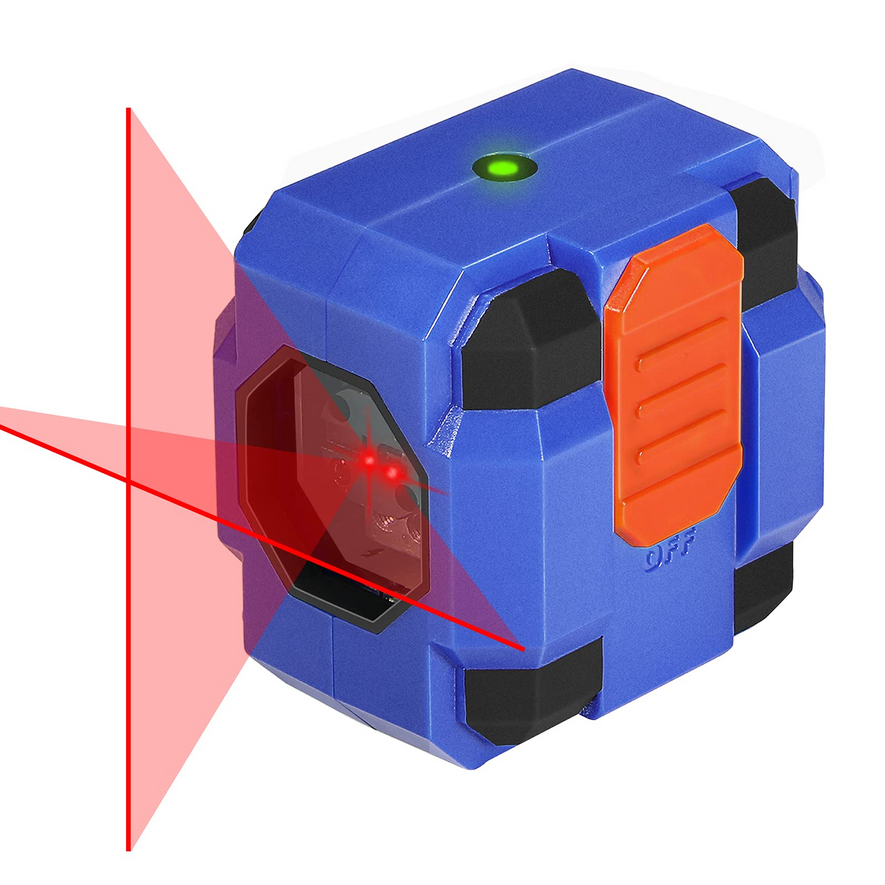 SORAKO Laser Level,33-55 Feet Self-Leveling Line Lasers with Horizontal & Vertical Line for Construction, Laser Class II
