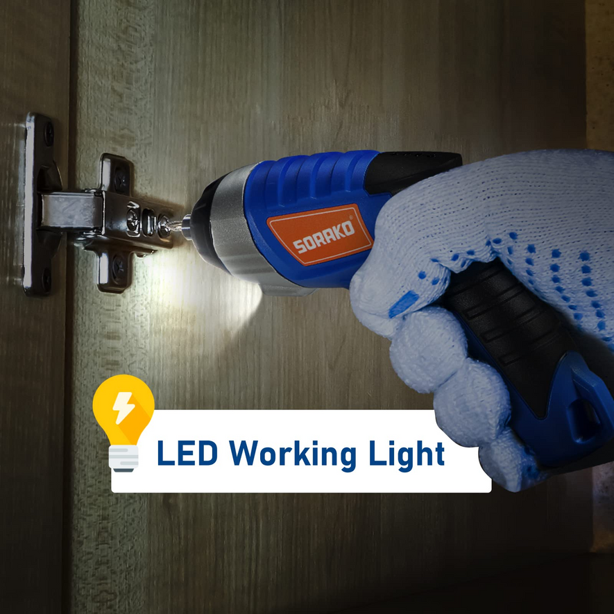 4.0V, 6Nm Cordless Electric Screwdriver - LED working light